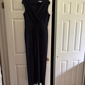 Elegant Navy Sleeveless Jumpsuit